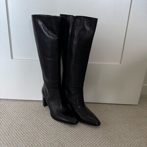 Coach and Four Black Heeled Boots